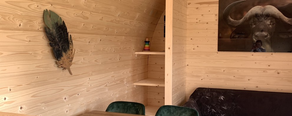 Woodlodge 2 personen - eetgedeelte - Sint Maartenszee