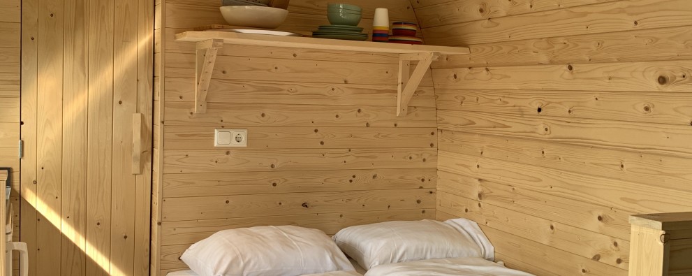 Woodlodge 2 personen - Slaapgedeelte - Sint Maartenszee